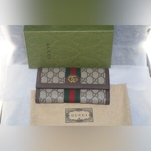 GG SUPREME OPHIDIA CONTINENTAL WALLET